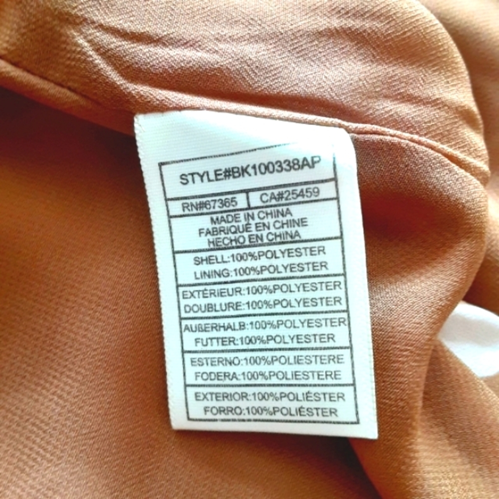 NWOT BB DAKOTA Deedra Duster Tan/Cream Dot - Picture 9 of 10